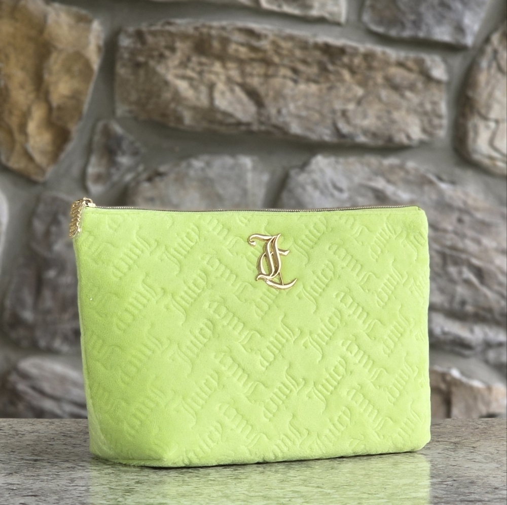 Juicy Couture Lime Green Cosmetic Bag